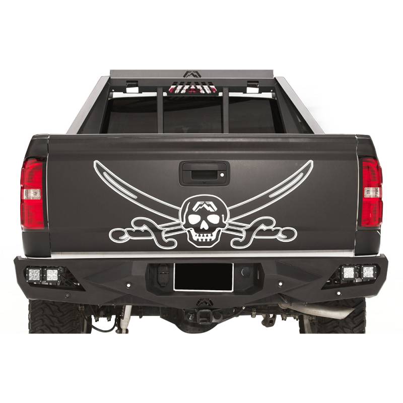 Fab Fours - Fab Fours CS07-E1850-1 Vengeance Rear Bumper for GMC Sierra 1500 2007-2013
