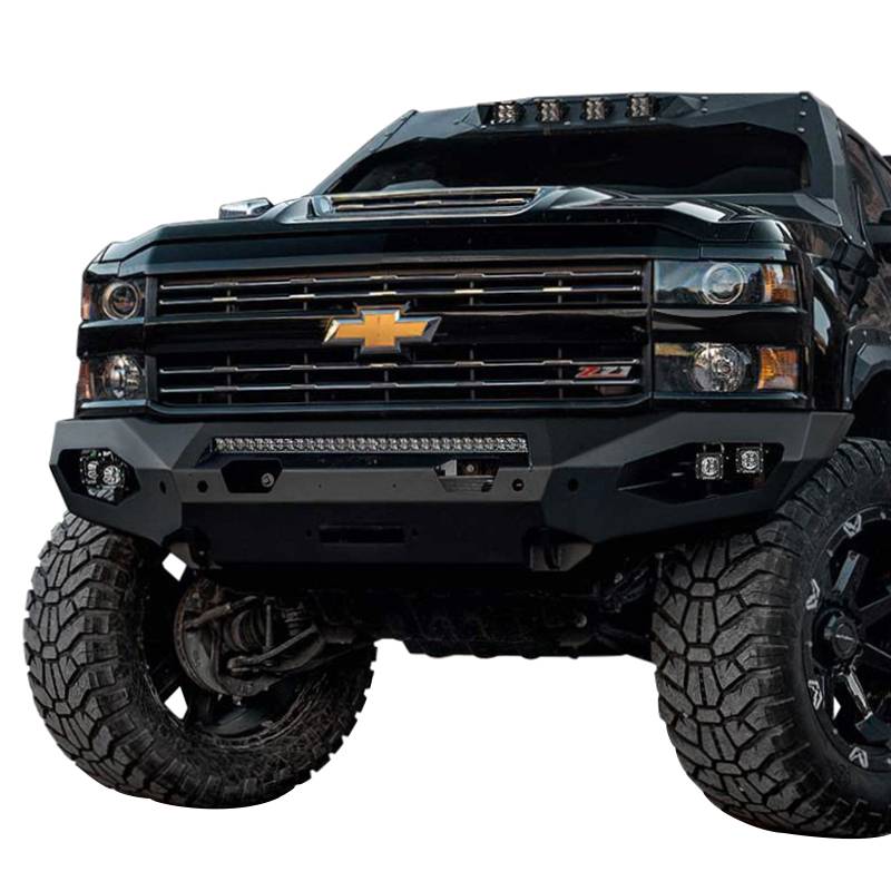 Fab Fours - Fab Fours CH15-X2751-1 Matrix Front Bumper for Chevy Silverado 2500 HD/3500 HD 2015-2019