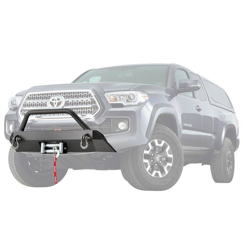 Warn - Warn 100044 Semi Hidden Winch Mount Bumper Toyota Tacoma 2016-2020