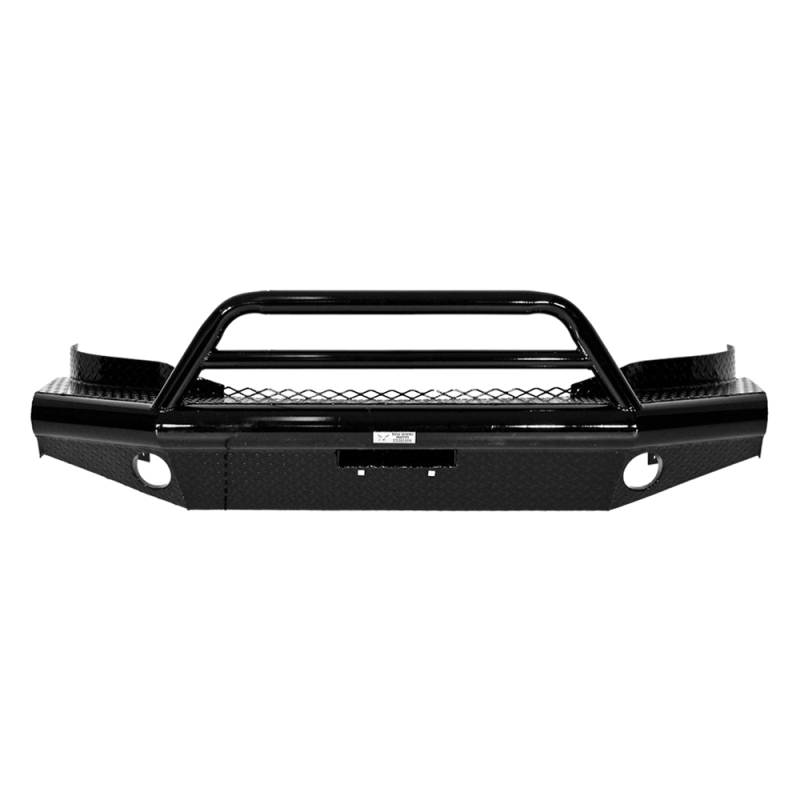 Tough Country - Tough Country AFR0020GLSMB Apache Front Bumper with Bull Bar for GMC Sierra 2500/3500 2001-2002