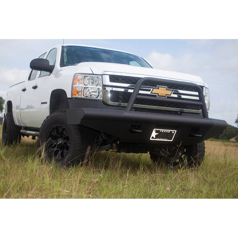 Tough Country - Tough Country AFR0040CLSMB Apache Front Bumper with Bull Bar for Chevy Silverado 2500/3500 2003-2006