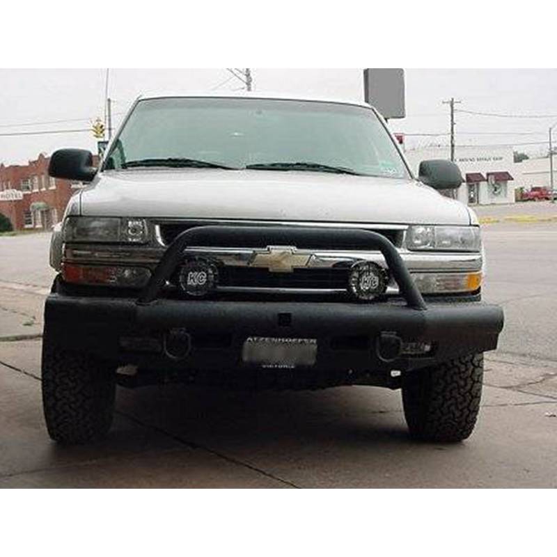 Tough Country - Tough Country AFR0045GLSMB Apache Front Bumper with Bull Bar for GMC Sierra 2500/3500 2003-2006