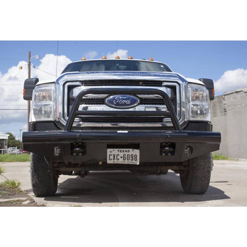 Tough Country - Tough Country AFR0800FLSMBW Apache Winch Front Bumper with Bull Bar for Ford F250/F350 2008-2010