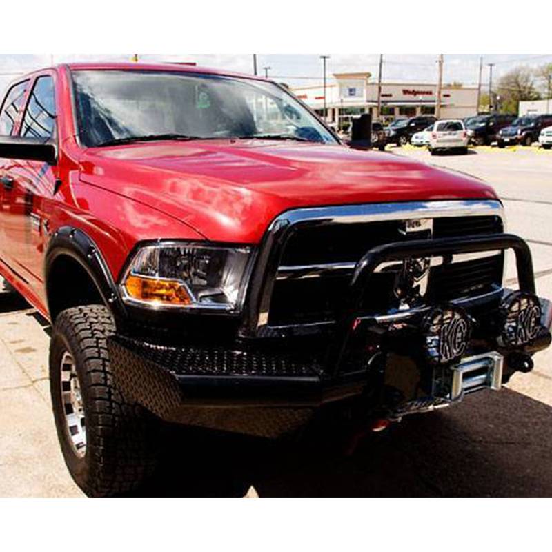 Tough Country - Tough Country AFR1155DLSMB Apache Front Bumper with Bull Bar for Dodge Ram 4500/5500 2010-2018
