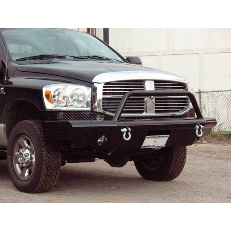 Tough Country - Tough Country AFR2006DLSMBW Apache Winch Front Bumper with Bull Bar for Dodge Ram 2500/3500 2006-2009