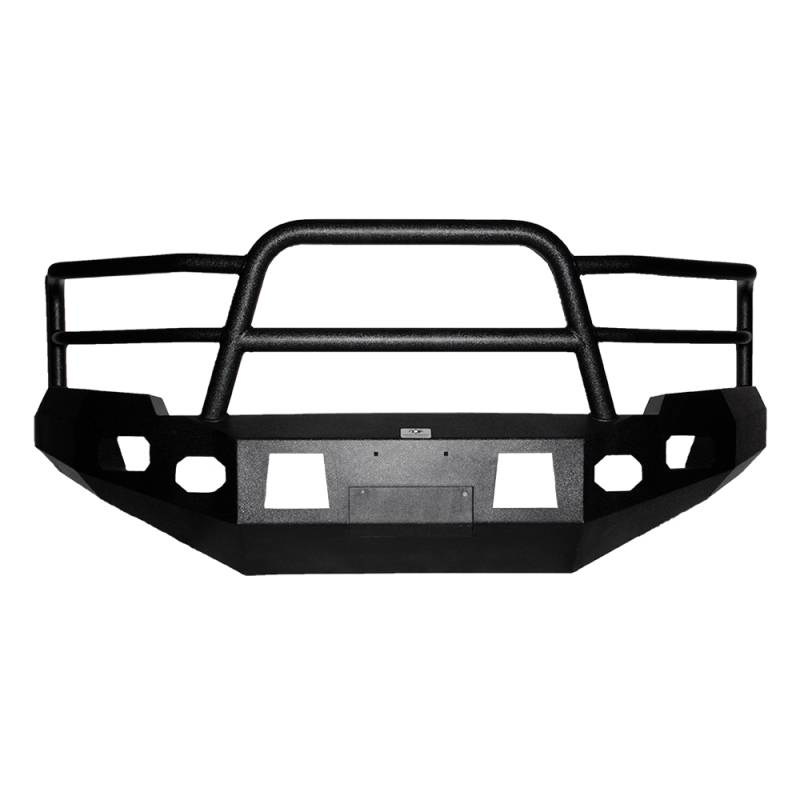 Tough Country - Tough Country EFR0714TALW Evolution Front Bumper with Full Top Grille Guard for Toyota Tundra 2014-2018