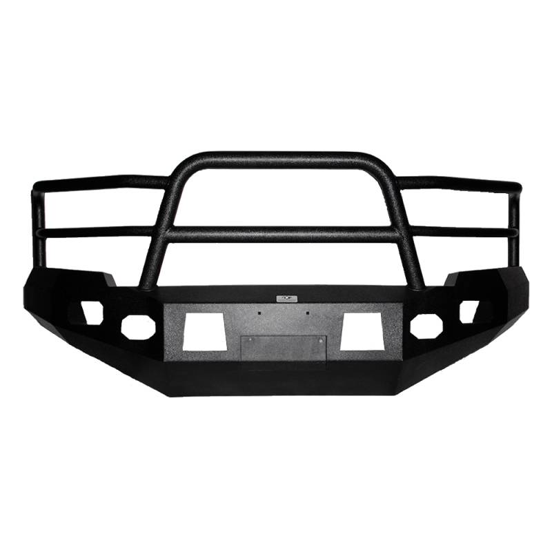 Tough Country - Tough Country EFR1034DALWFS Evolution Front Bumper with Full Top Grille Guard and Sensor Holes for Dodge Ram 2500/3500 2010-2019