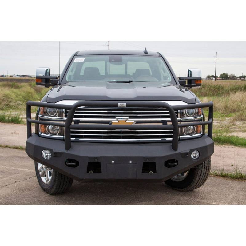 Tough Country - Tough Country EFR3415CLWBFS Evolution Front Bumper with Sensor Holes for Chevy Silverado 2500/3500 2015-2018