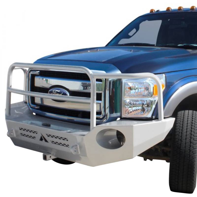 Aluminess - Aluminess 210046 Front Bumper with Brush Guard for Dodge Ram 2500/3500 2006-2009