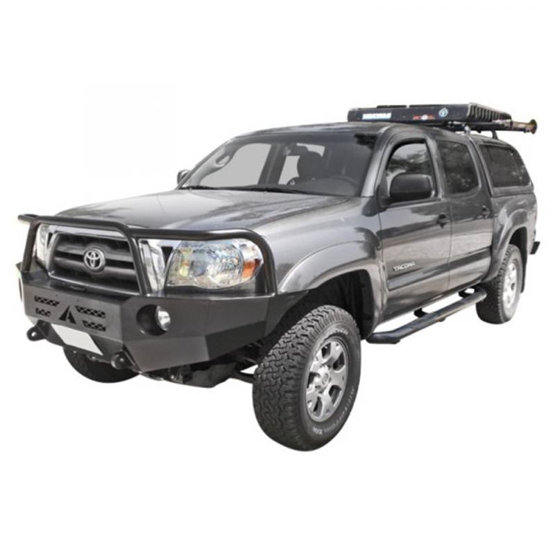 Aluminess - Aluminess 210099 Front Bumper with Brush Guard for Toyota Tacoma 2005-2011