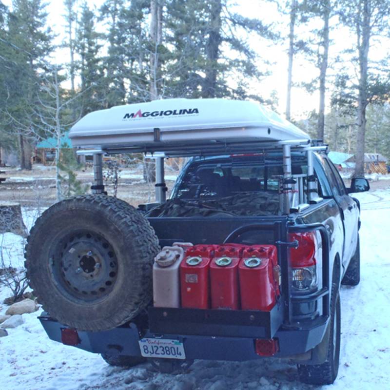 Aluminess - Aluminess 210112 Rear Bumper without Brush Guard and Swing Arm for Toyota Tacoma 2005-2015