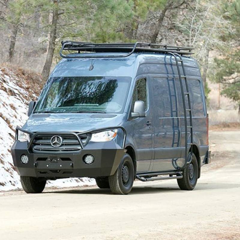 Aluminess - Aluminess 210167 Winch Front Bumper without Brush Guard for Mercedes Sprinter 2007-2013