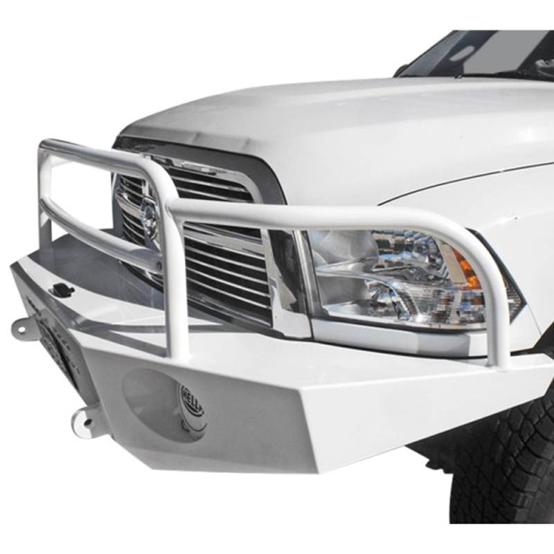 Aluminess - Aluminess 210225 Front Bumper with Brush Guard for Dodge Ram 2500/3500 2010-2018