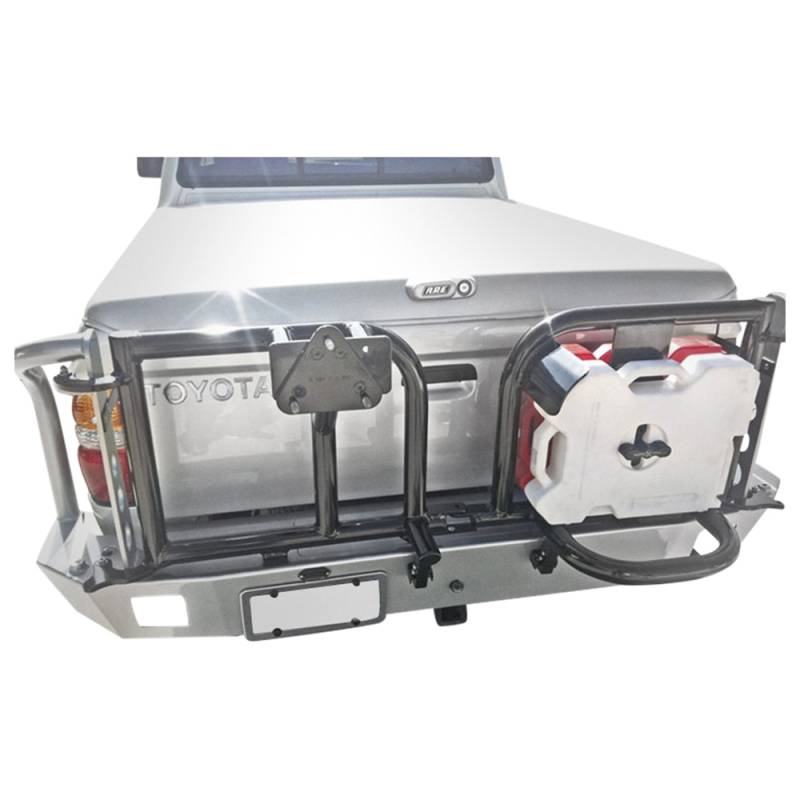 Aluminess - Aluminess 210233 Rear Bumper with Swing Arm for Toyota Tacoma 2001-2004