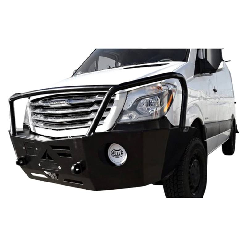 Aluminess - Aluminess 210262 Winch Front Bumper with Brush Guard Winch Ready for Mercedes Sprinter 2014-2018