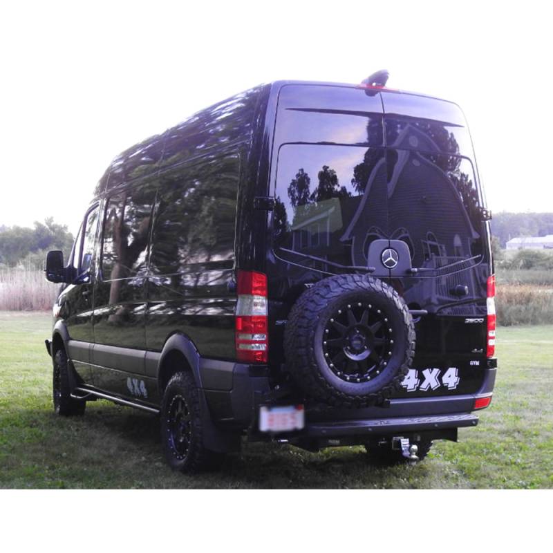Aluminess - Aluminess 210294 Single Rear Wheel Tire Carrier for Mercedes Sprinter 2007-2018