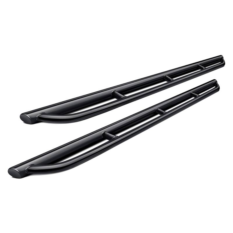 Aluminess - Aluminess 210304 144" Wheel Base Nerf Bars with Tread Plate Step for Mercedes Sprinter 2007-2020