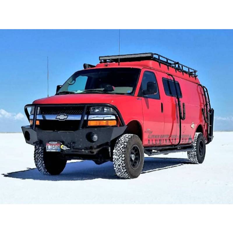 Aluminess - Aluminess 210306 Mid Mount Surf Pole for Chevy Express Van/GMC Savannah 1996-2020