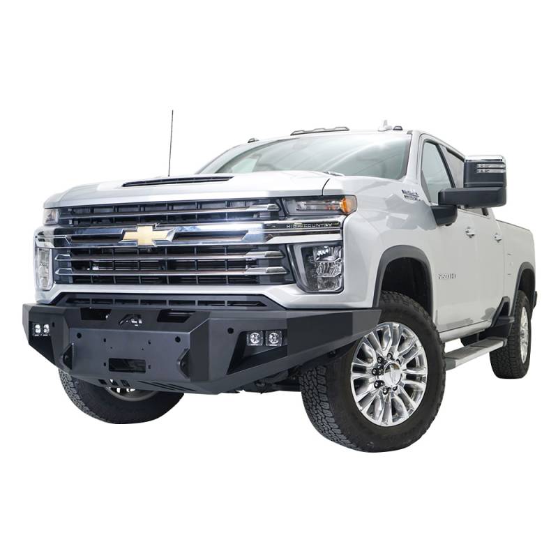 Fab Fours - Fab Fours CH20-A4951-1 Premium Front Bumper with No Guard for Chevy Silverado 2500HD/3500 2020-2021