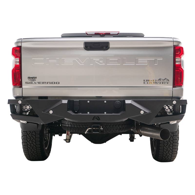 Fab Fours - Fab Fours CH20-E4951-1 Vengeance Rear Bumper for Chevy Silverado 2500HD/3500 2020-2021