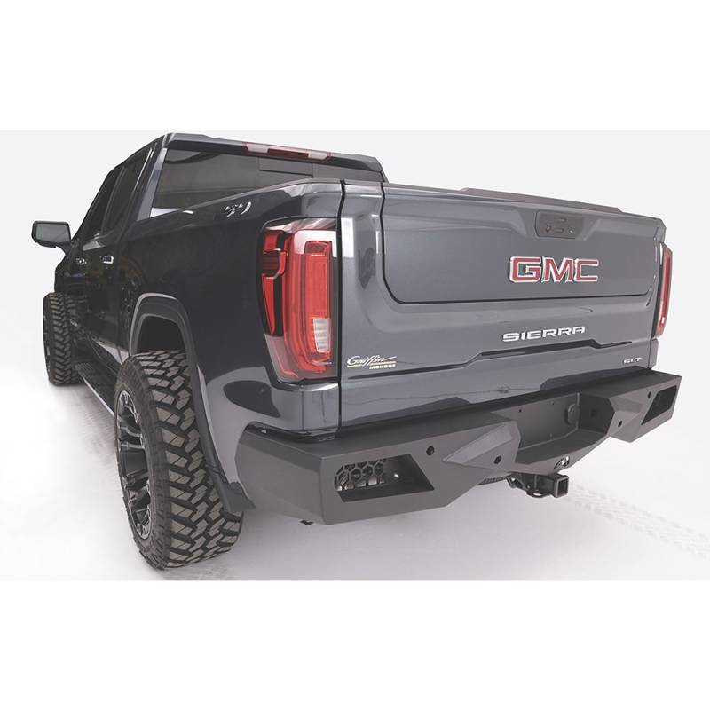Fab Fours - Fab Fours CS19-E4052-1 Vengeance Rear Bumper for GMC Sierra 1500 2019-2020