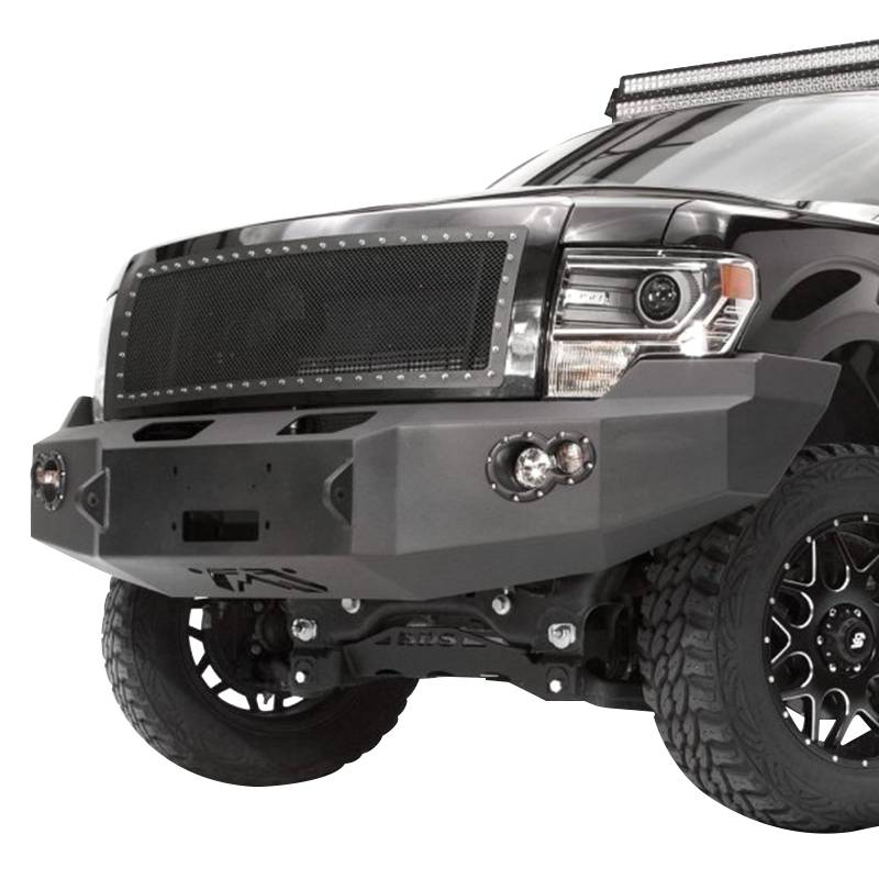 Fab Fours - Fab Fours FF09-H1951-1 Front Bumper with No Guard for Ford F150 2009-2014