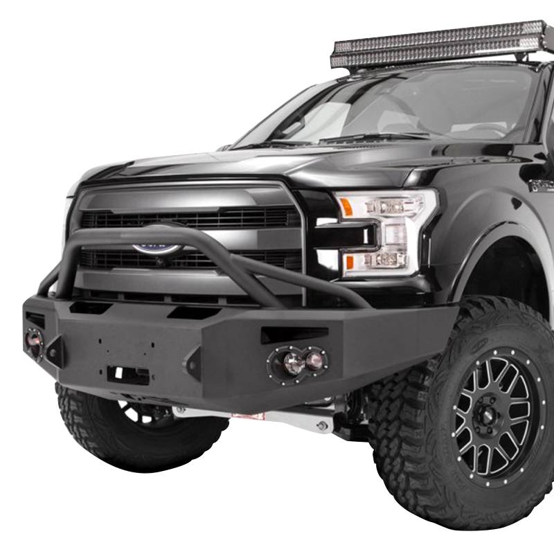 Fab Fours - Fab Fours FF09-H1952-1 Front Bumper with Pre-Runner Guard for Ford F150 2009-2014