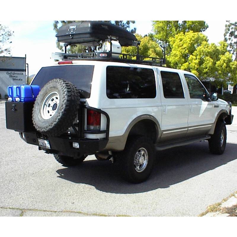 Aluminess - Aluminess 210043.1 Rear Bumper without Brush Guard and Swing Arm for Ford Excursion 1999-2005