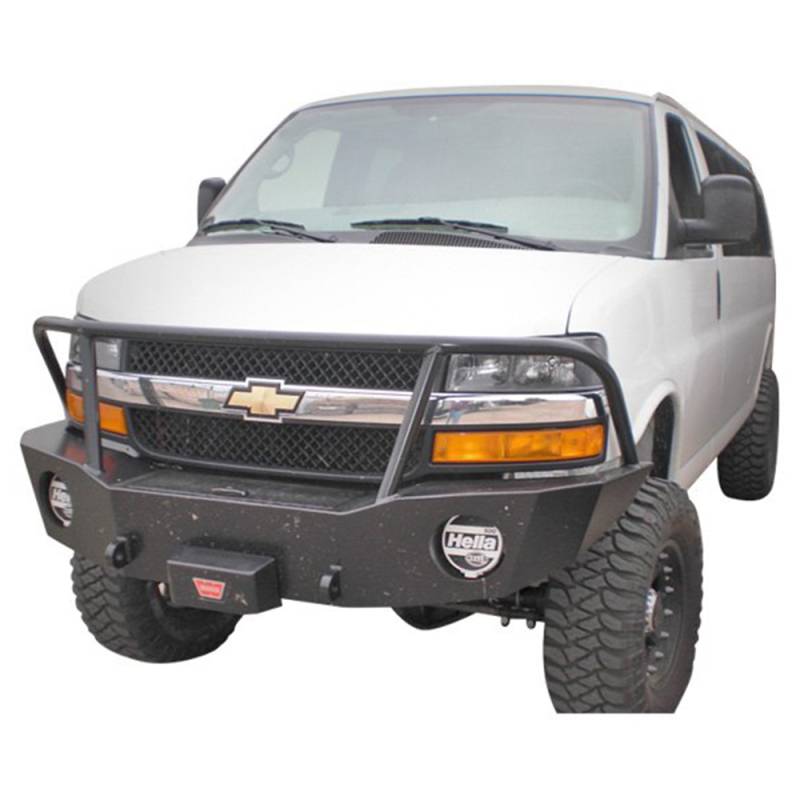 Aluminess - Aluminess 210044.1 Front Bumper for Chevy Express Van 2003-2018