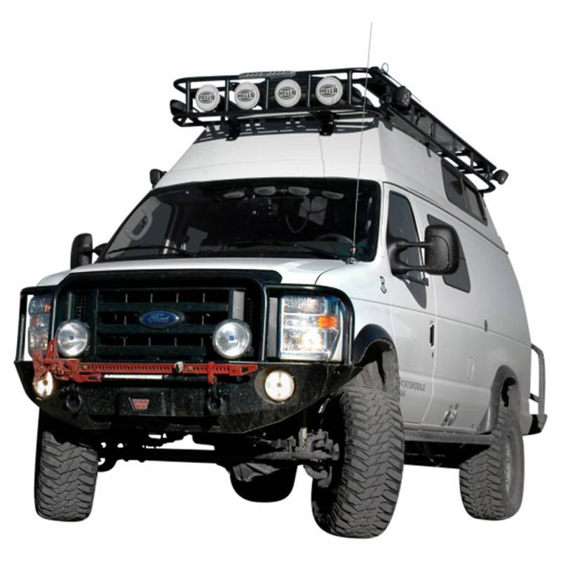 Aluminess - Aluminess 210048.1 Front Bumper without Brush Guard for Ford Econoline Van 2008-2014