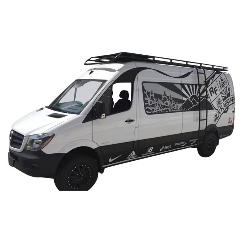 Aluminess - Aluminess 210429.3 Regular Body High Roof Rack for Mercedes Sprinter Van 2003-2017