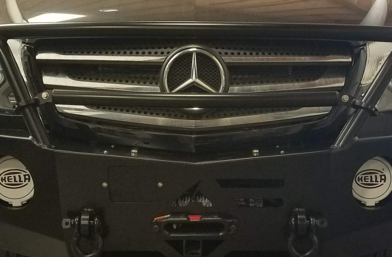 Aluminess - Aluminess 210320.1 Front Bumper 2" Pipe Removable Crossbar