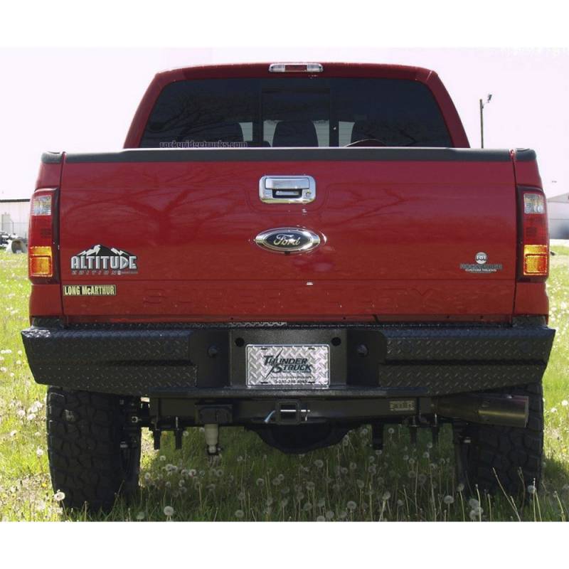 Thunderstruck - Thunderstruck FSD99-300 Premium Rear Bumper with Sensor Holes for Ford F250/F350/F450/F550 1999-2016