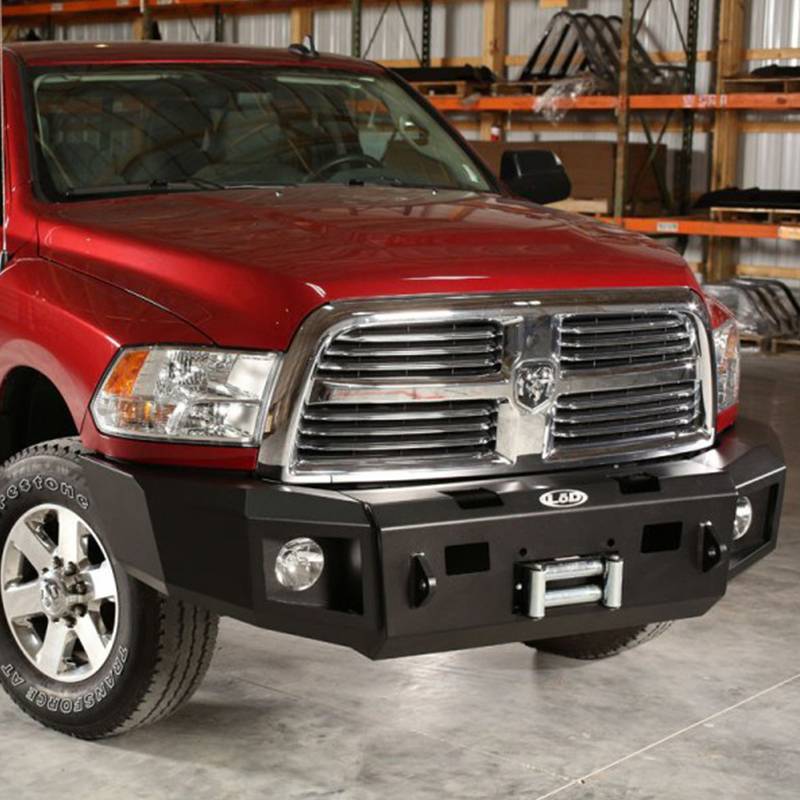 LOD Bumpers - LOD DFB1001 Winch Front Bumper for Dodge Ram 2500/3500 2010-2018 - Black Texture