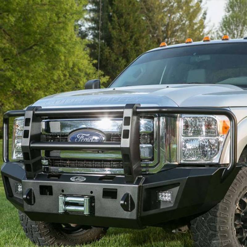 LOD Bumpers - LOD FFB1003 Winch Front Bumper with Full Guard for Ford F250/F350 2011-2016 - Black Texture