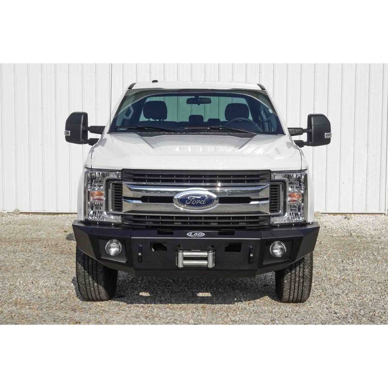 LOD Bumpers - LOD FFB1701 Winch Front Bumper for Ford F250/F350 2017-2021 - Black Texture