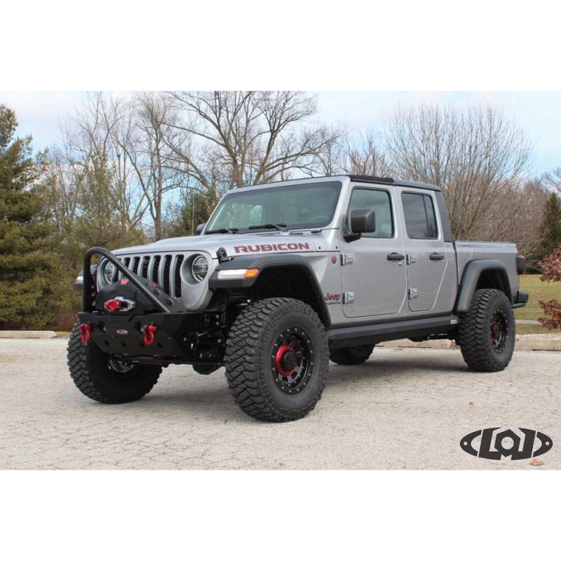 LOD Bumpers - LOD JFB1804 Destroyer Shorty Front Bumper for Jeep Wrangler JL 2018-2020 - Bare Steel