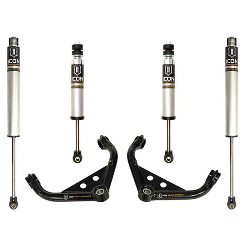 Icon Vehicle Dynamics - Icon K77101 Stage 2 0"-2.5" Front and Rear Lifted Suspension Lift Kit for Chevy Silverado and GMC Sierra 2500 HD/3500 HD 2001-2010
