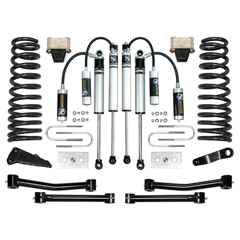 Icon Vehicle Dynamics - Icon K214501T Stage 2 4.5" Front and Rear Lifted Suspension Lift Kit for Dodge Ram 2500/3500 2003-2008