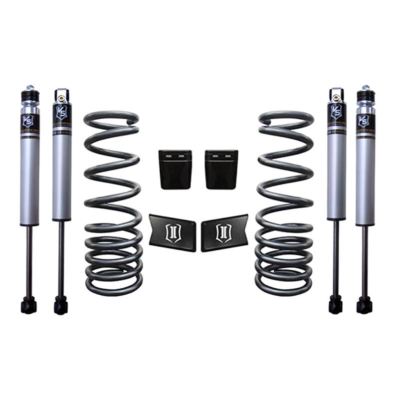 Icon Vehicle Dynamics - Icon K212501 Stage 1 2.5" Front and Rear Lifted Suspension Lift Kit for Dodge Ram 2500/3500 2003-2012
