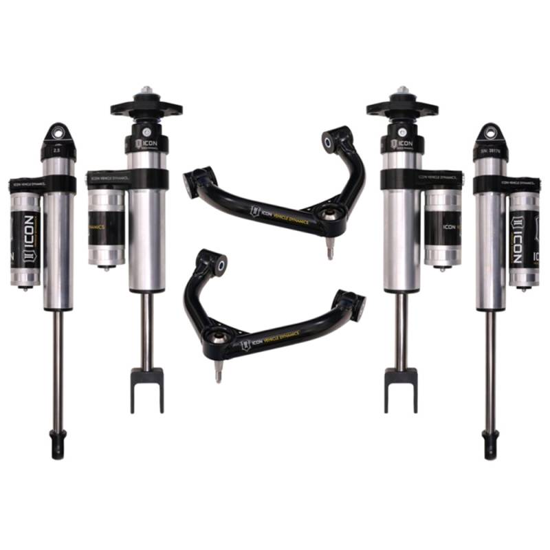 Icon Vehicle Dynamics - Icon K78102 Stage 2 0"-2" Front and Rear Lifted Suspension Lift Kit for Chevy Silverado and GMC Sierra 2500 HD/3500 HD 2011-2019
