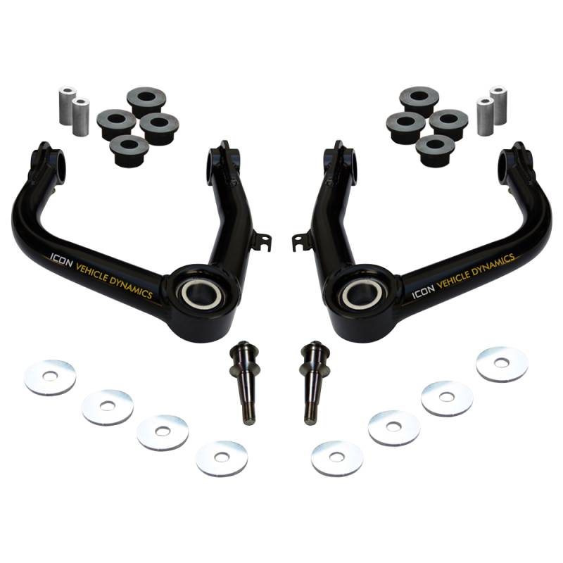 Icon Vehicle Dynamics - Icon 58460 Tubular Uniball Upper Control Arm Kit for Toyota Tundra 2007-2017
