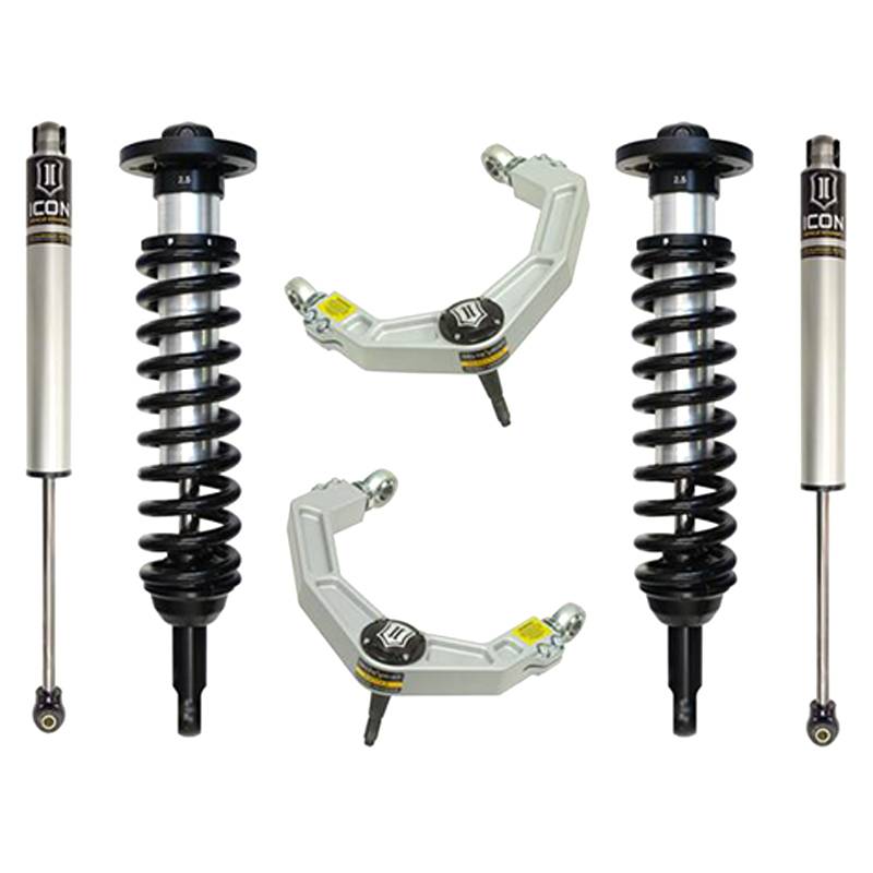 Icon Vehicle Dynamics - Icon K93031 Stage 2 0"-2.63" Front and Rear Lifted Suspension Lift Kit for Ford F150 2004-2008