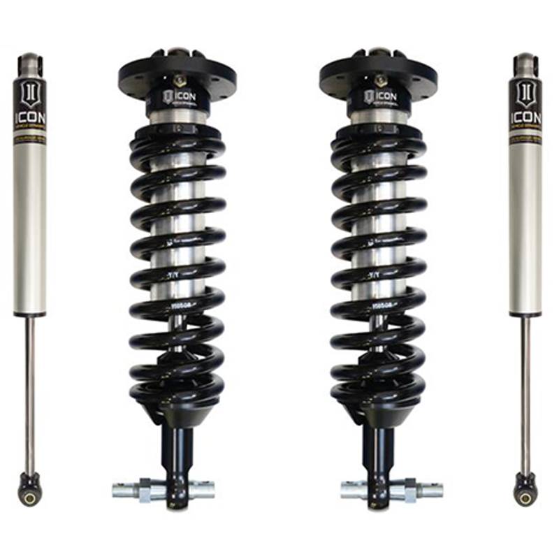 Icon Vehicle Dynamics - Icon K73001 Stage 1 1"-3" Front and Rear Lifted Suspension Lift Kit for Chevy Silverado and GMC Sierra 1500 2007-2018