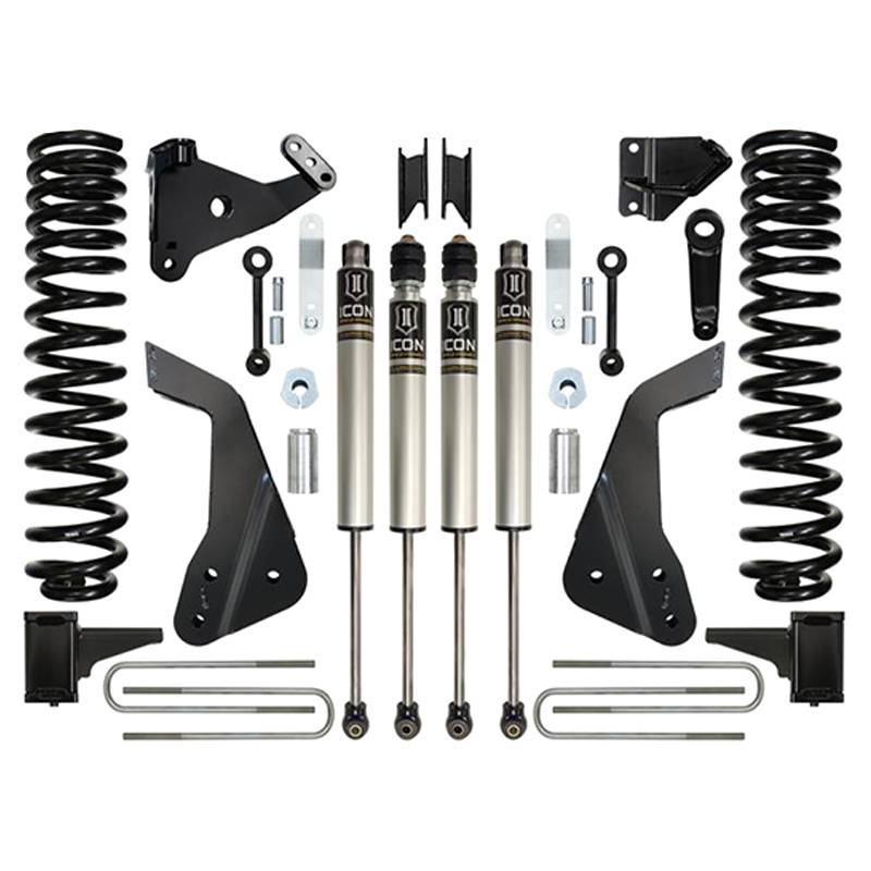 Icon Vehicle Dynamics - Icon K67200 Stage 1 7" Front and Rear Lifted Suspension Lift Kit for Ford F250/F350 2008-2010