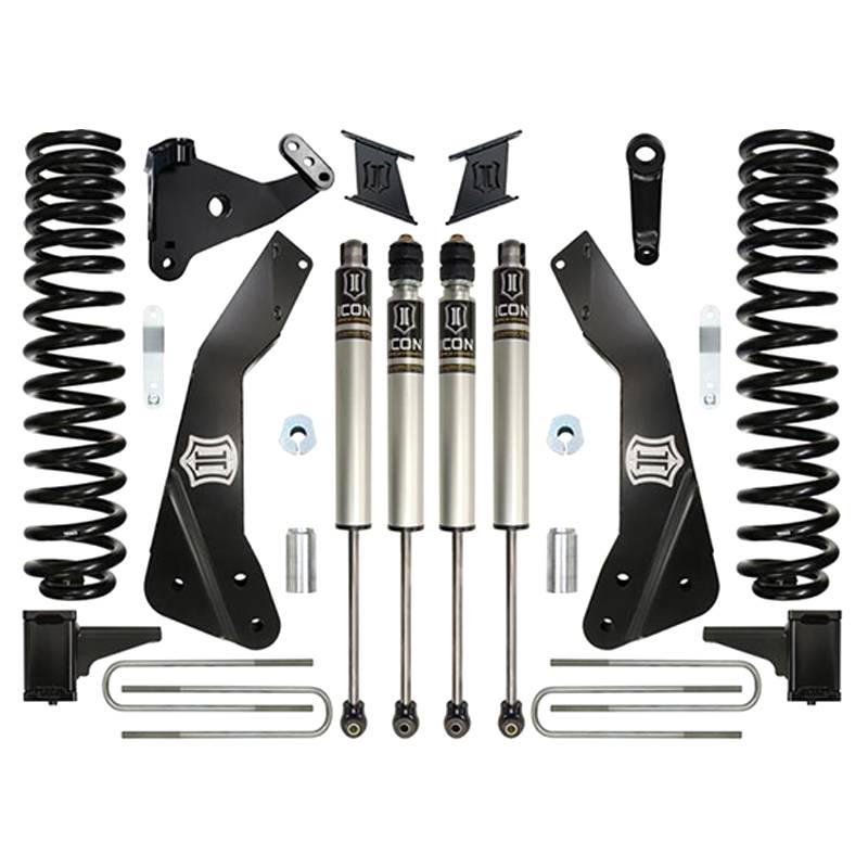 Icon Vehicle Dynamics - Icon K67300 Stage 1 7" Front and Rear Lifted Suspension Lift Kit for Ford F250/F350 2011-2016