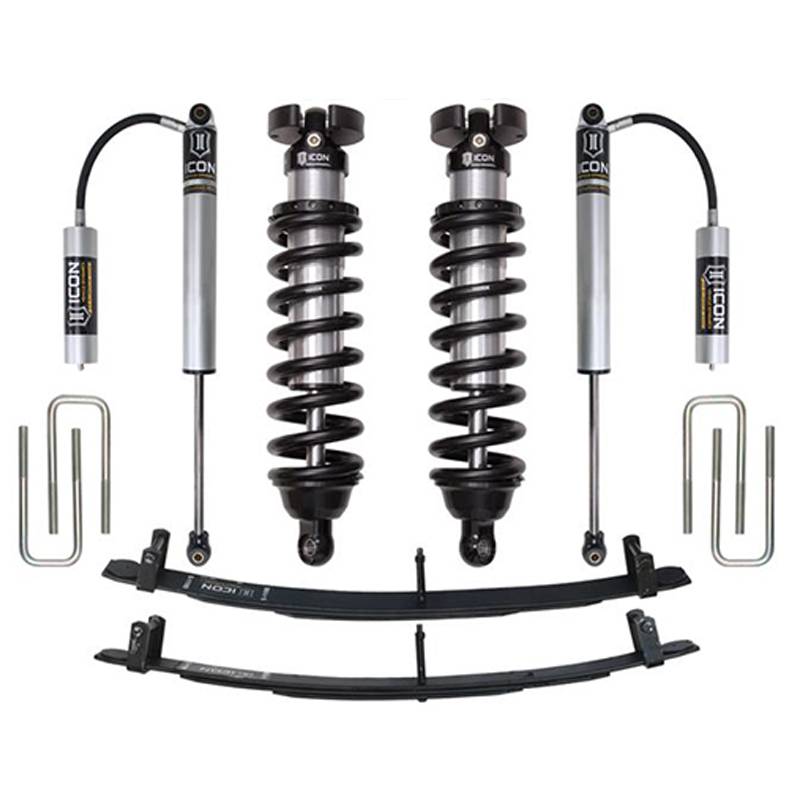 Icon Vehicle Dynamics - Icon K53012 Stage 2 0"-3" Front and Rear Lifted Suspension Lift Kit for Toyota Tacoma 1996-2004