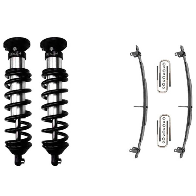 Icon Vehicle Dynamics - Icon K53032 Stage 2 0"-2.5" Front and Rear Lifted Suspension Lift Kit for Toyota Tundra 2000-2006