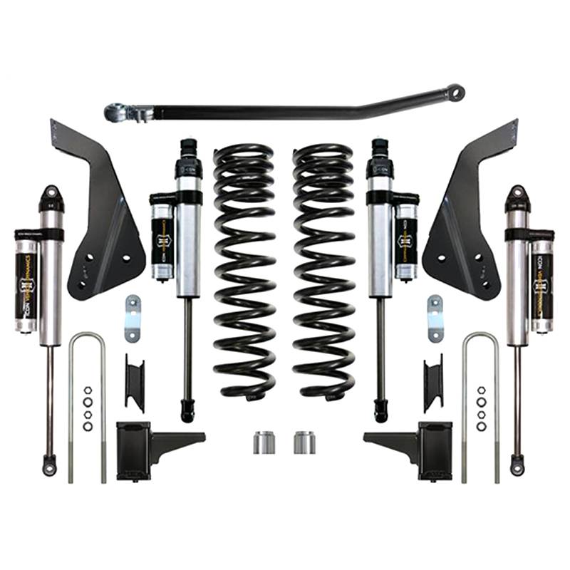 Icon Vehicle Dynamics - Icon K64552 Stage 3 4.5" Front and Rear Lifted Suspension Lift Kit for Ford F250/F350 2008-2010