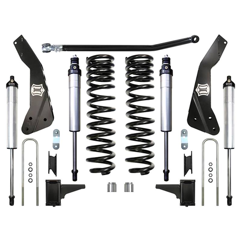 Icon Vehicle Dynamics - Icon K64561 Stage 2 4.5" Front and Rear Lifted Suspension Lift Kit for Ford F250/F350 2011-2016